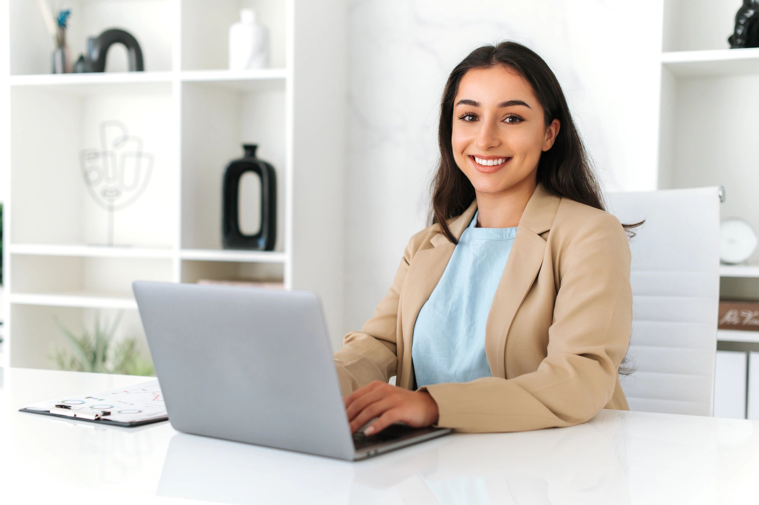Portrait of analytics specialist